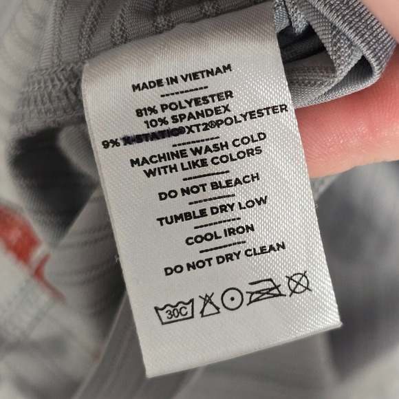 Rhone Shirt Mens Medium Gray Long Sleeve Pullover Athletic Activewear READ - Picture 6 of 12